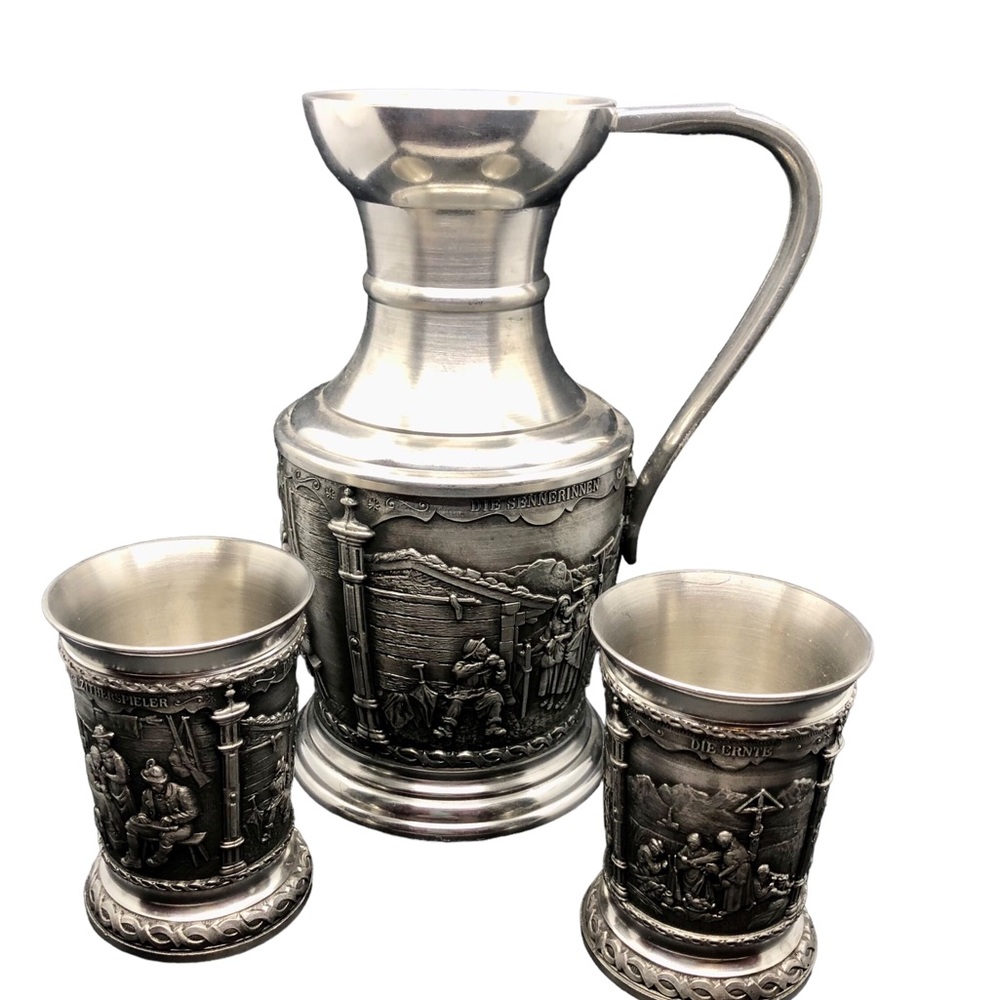 Artina Zinn SKS 95% Pewter Wine Set German